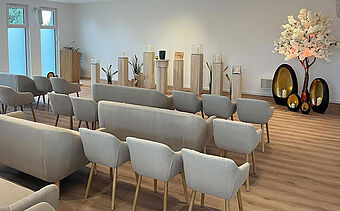 Blick in unsere Trauerhalle